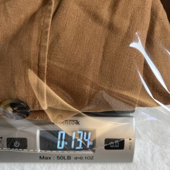 Madewell Women’s Linen Blazer Size XS Chestnut Brown Preppy Office Minimalist - Picture 7 of 7